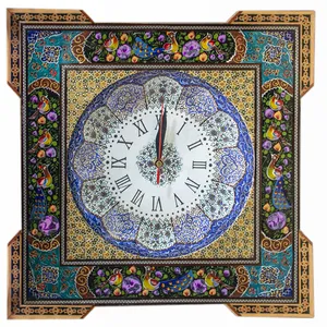 ساعت دیواری خاتم کاری کد 01