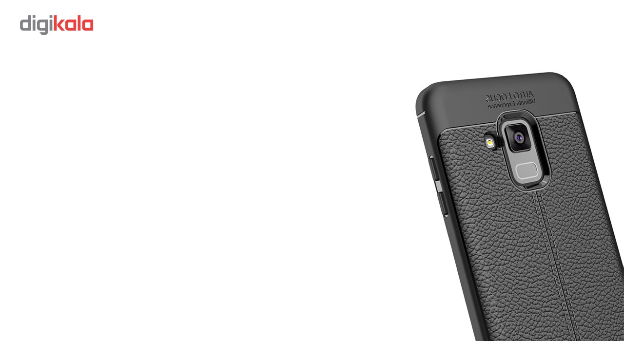 کاور ژله ای طرح چرم مناسب برای گوشی موبایل سامسونگ Galaxy A8 2018