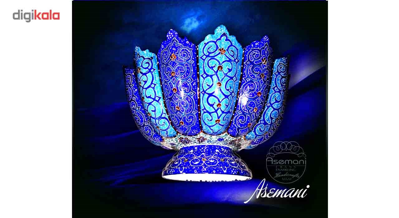 کاسه بشقاب مسی میناکاری گالری آسمانی طرح مینای عشق مدل KB-1