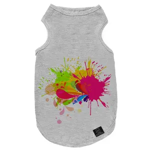 لباس سگ و گربه 27 طرح Brush Watercolor کد MH953 سایز XL