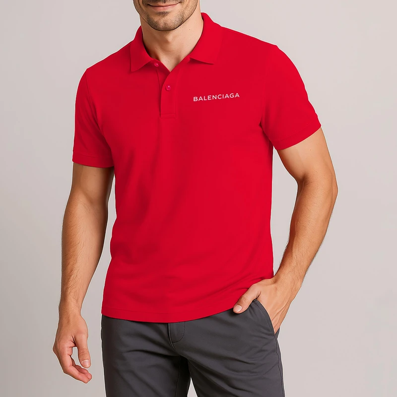 پولوشرت آستین کوتاه مردانه مدل EE667 رنگ قرمز