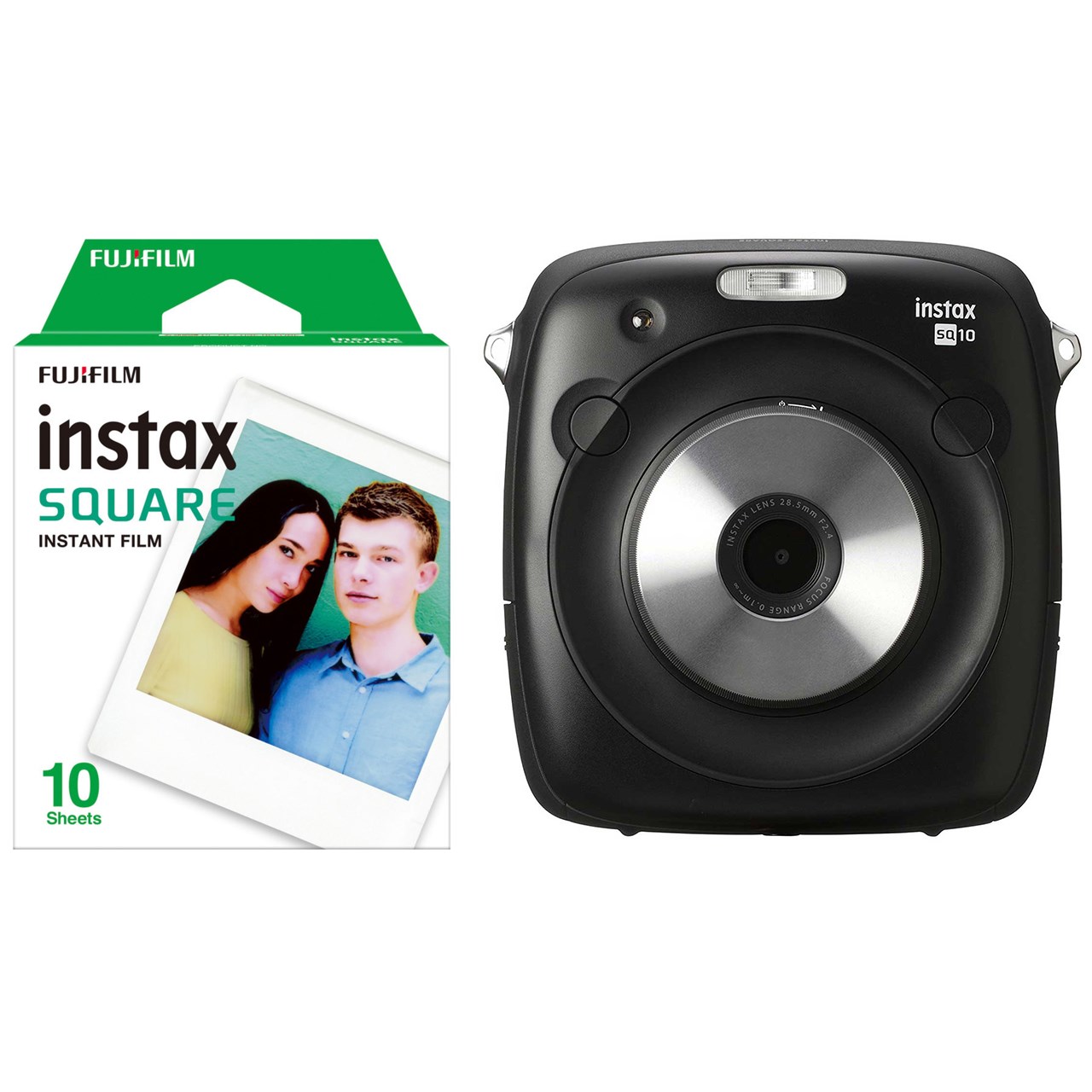 دوربین عکاسی چاپ سریع فوجی فیلم مدل Instax Square SQ10 به همراه فیلم مخصوص