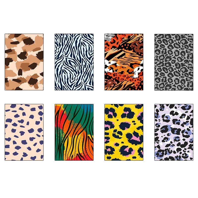 پوستر کارنيکا طرح پترن پوست Animal Pattern کد 75428 مجموعه 8 عددی