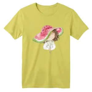 تی شرت آستین کوتاه بچگانه مدل دخترک و کلاه