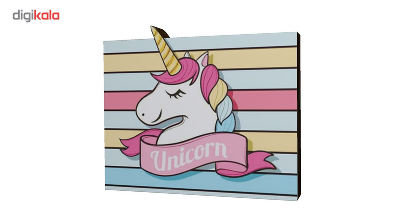 استیکر تزیینی چوبی بانیبو مدل Unicorn07-01