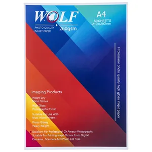 Wolf 260 G Glossy Photo Paper Size A4