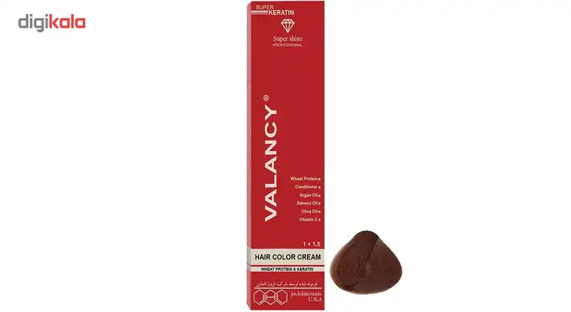 رنگ مو والانسی سری نسکافه ای مدل بلوند نسکافه ای متوسط شماره WN7