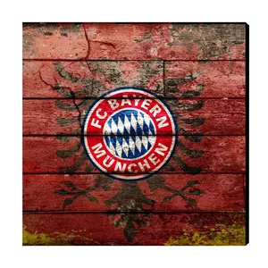 تابلو شاسی عرش مدل AS139  طرح FC Bayern Munich سایز 20x20 سانتی متر
