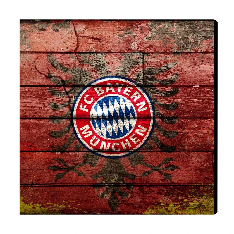 تابلو شاسی عرش مدل AS139  طرح FC Bayern Munich سایز 20x20 سانتی متر