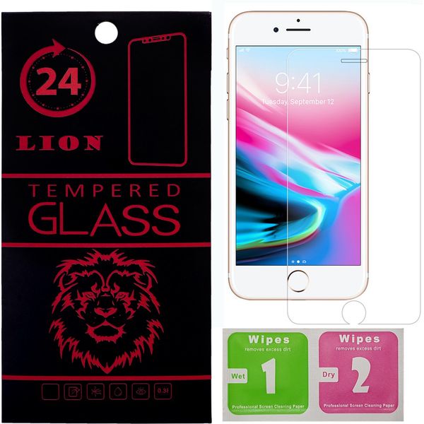 محافظ صفحه نمایش شیشه ای لاین مدل 2.5D مناسب برای گوشی اپل آیفون 8 محافظ صفحه نمایش شیشه ای لاین مدل 2.5D مناسب برای گوشی اپل آیفون 8
