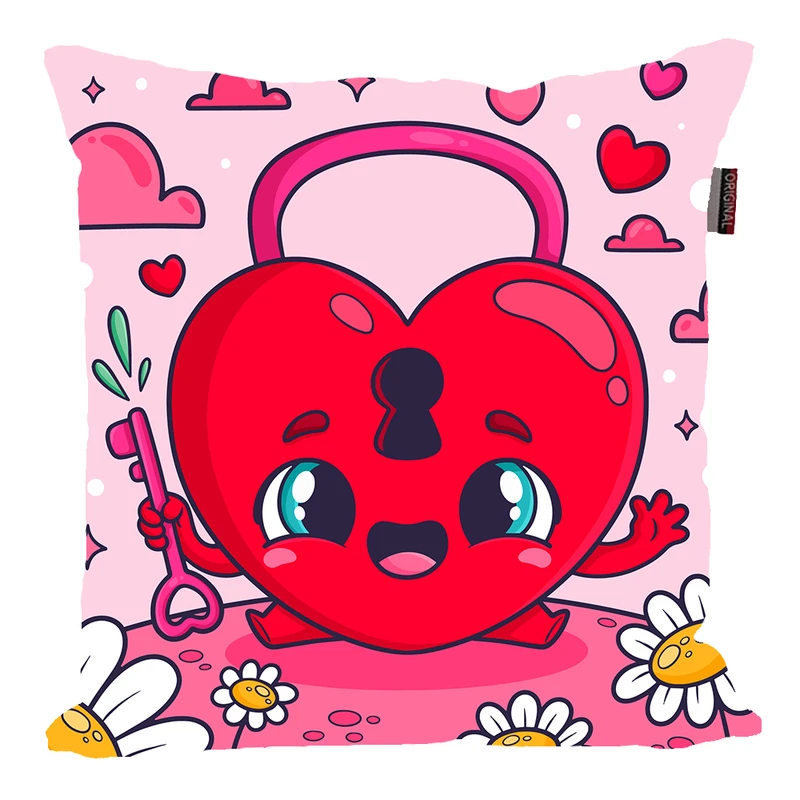 کوسن پاد آفرین مدل عشق طرح LOVE کد PK30853