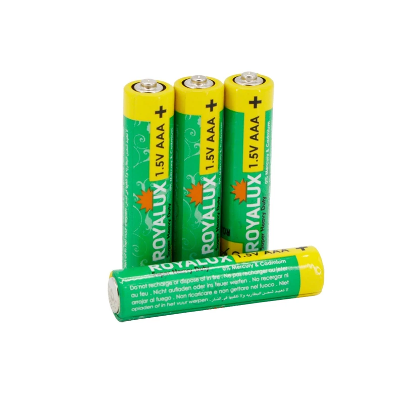 باتری نیم قلمی رویالوکس مدل Super Heavy Duty بسته 4 عددی