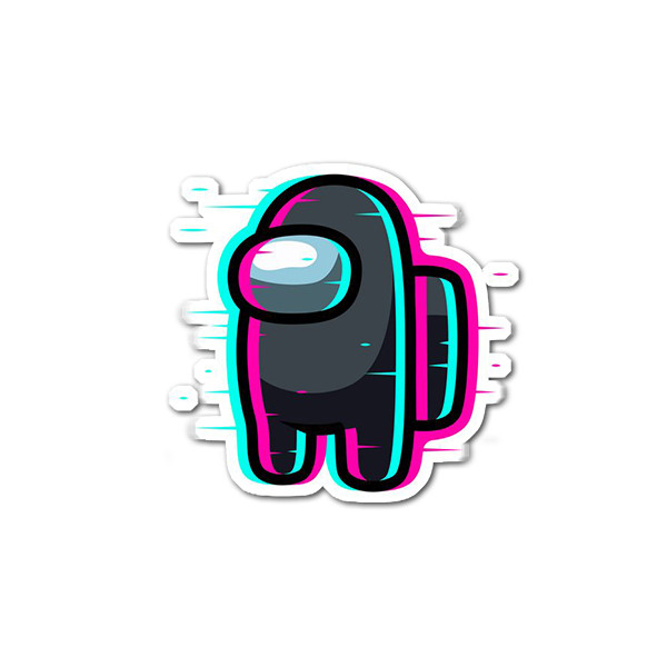 استیکر تزئینی موبایل و تبلت و لپ تاب مدل امانگ آس