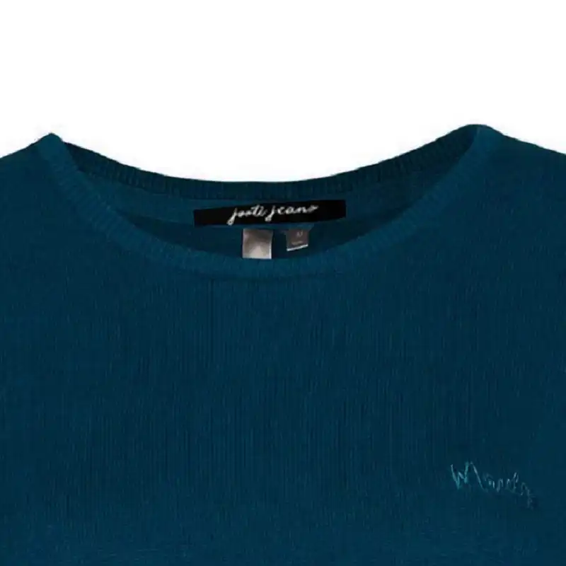 پلیور زنانه جوتی جینز مدل ساده کد 122119 رنگ آبی