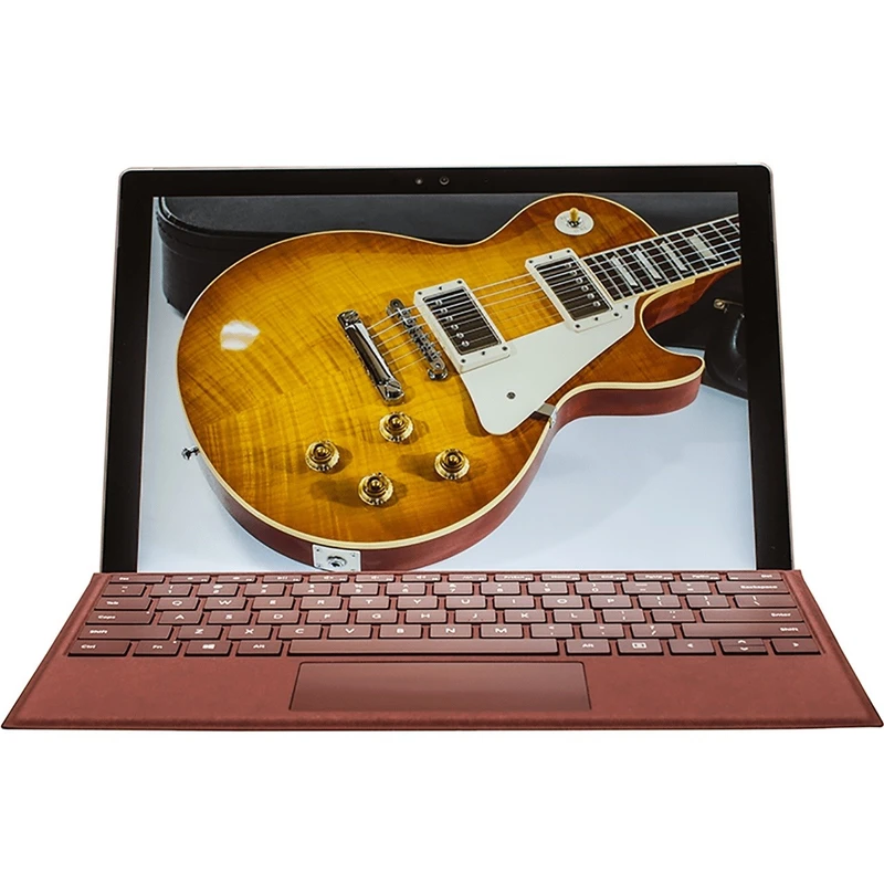 تبلت مایکروسافت مدل Surface Pro 2017 - F به همراه کیبورد سیگنیچر رنگ کبود و کیف چرم صنوبر  - ظرفیت 1 ترابایت