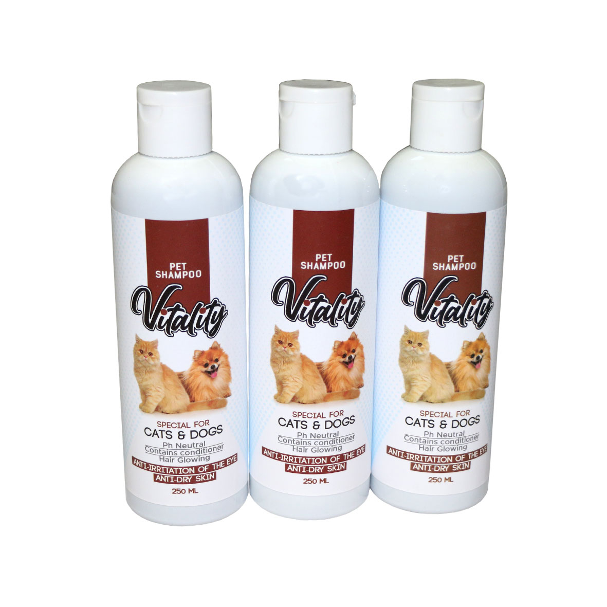 شامپو سگ و گربه ویتالیتی مدل شکلات حجم 250 میلی لیتر