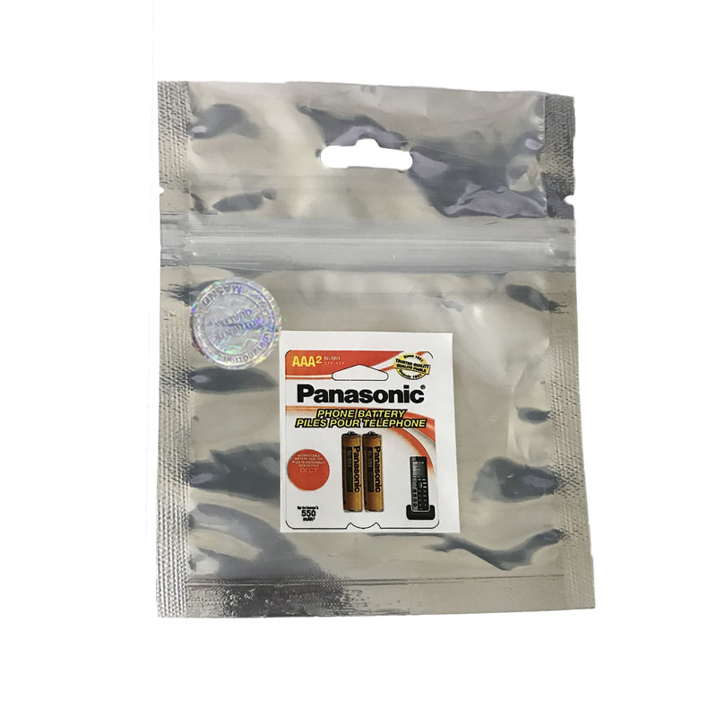 باتری نیم قلمی قابل شارژ تلفن بی سیم پاناسونیک مدل  Ni-MH/HHR-55AAAB HRMR03 بسته دو عددی