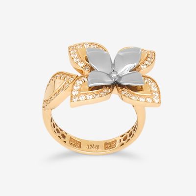 انگشتر طلا 18 عیار زنانه وی گالری مدل MK446