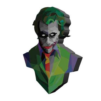 استیکر چوبی  تزیینی بانیبو مدل Joker