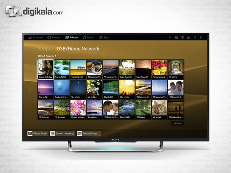 تلویزیون ال ای دی هوشمند سونی سری BRAVIA مدل KDL-50W800 سایز 50 اینچ