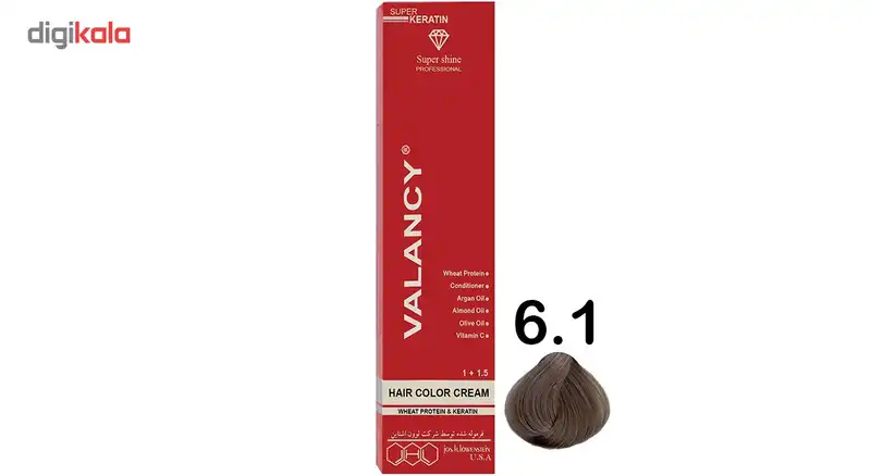 رنگ مو والانسی سری خاکستری مدل بلوند خاکستری تیره شماره C5