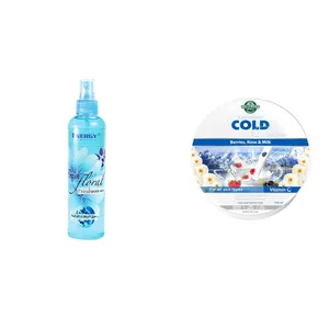 پک استاویتا طرح 70 مجموعه 2 عددی: کرم تمیز کننده پوست هالیوود استایل مدل Cold حجم 175 میلی لیتر و  اسپری بدن انرژی مدل Feresh flaral حجم 200 میلی لیتر
