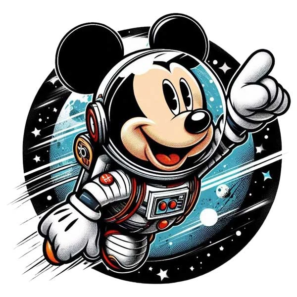 استیکر پارچه و لباس پاد آفرین مدل کارتون میکی موس کد 243