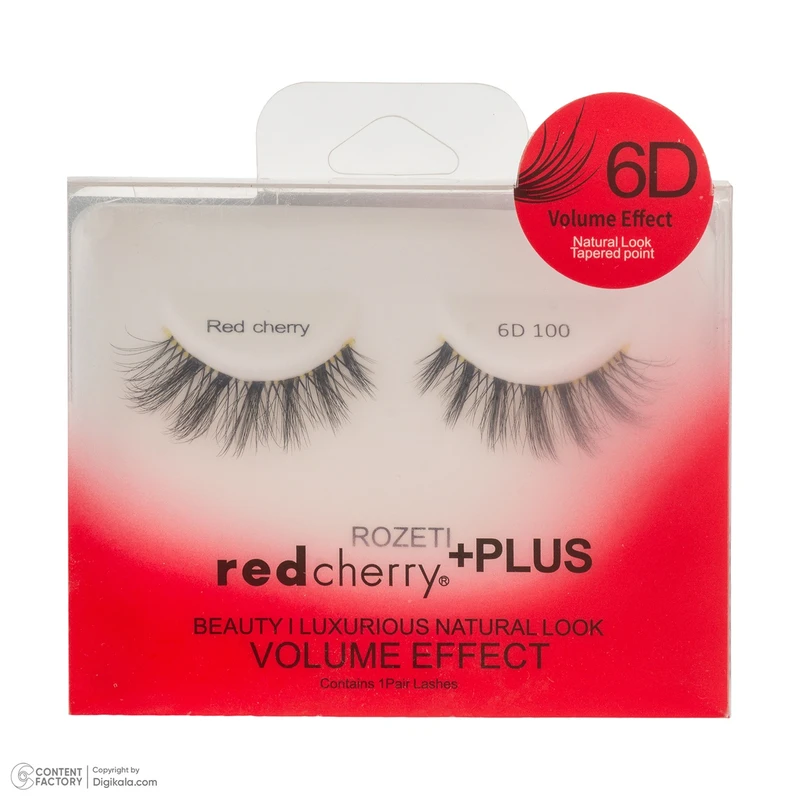 عکس شماره 4 : مژه مصنوعی سه بعدی رد چری مدل plus 6d 100