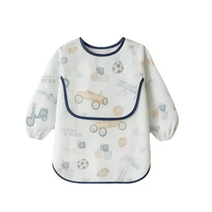 پیش بند نوزادی مدل آستین دار 0099