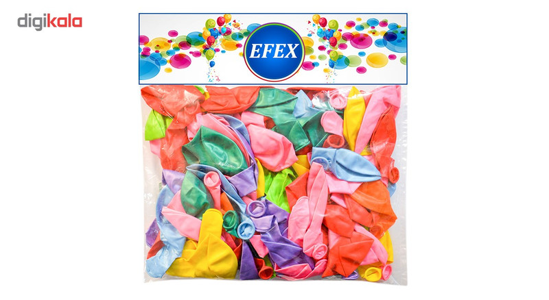بادکنک متالایز EFEX طرح 10 بسته 100 عددی
