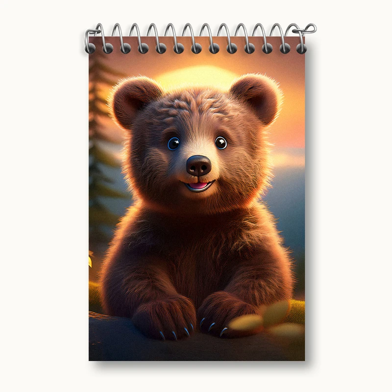 دفتر یادداشت 50 برگ خندالو طرح خرس کیوت کد N3888