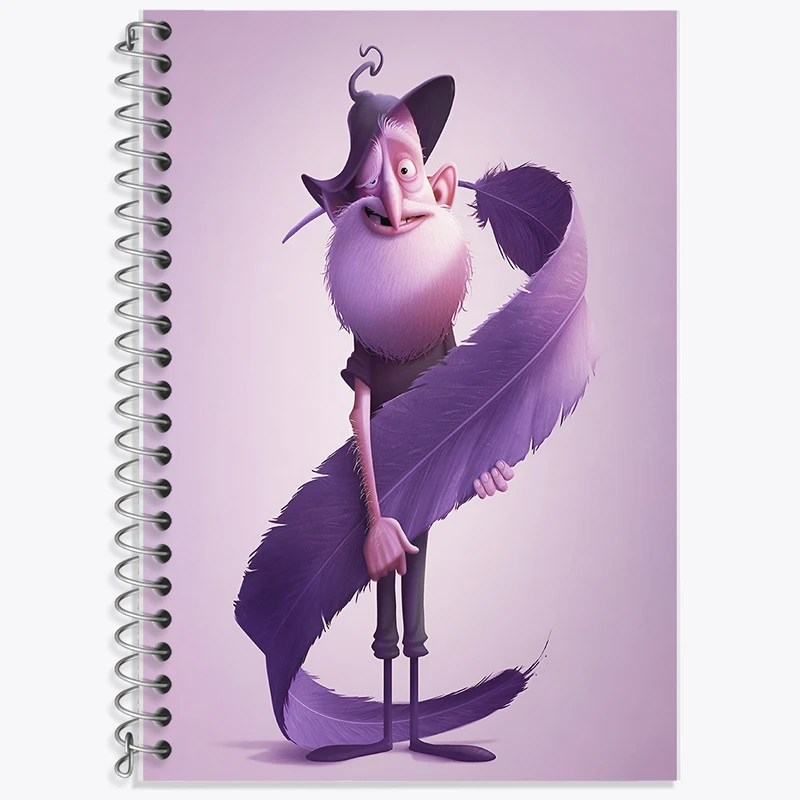 دفتر لغت 50 برگ خندالو طرح پیرمرد و پر کد F5800