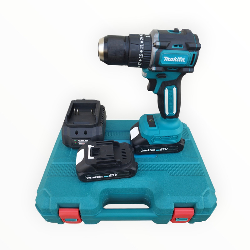 دریل پیچ گوشتی 13 میلیمتری 520 وات ماکیتا مدل SBR-21 مجموعه 29 عددی