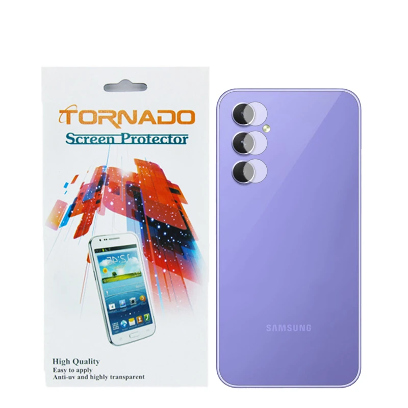 محافظ لنز دوربین تورنادو مدل نانوگلس مناسب برای گوشی موبایل سامسونگ Galaxy A54 بسته 40 عددی