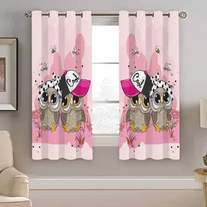 پرده نیروانا طرح جغد کودک مدل هازان کد 8258 سایز 140×200 سانتی متر