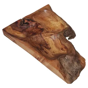 اردو خوری چوبی مدل روستیک راش طرح سه خانه کد 004