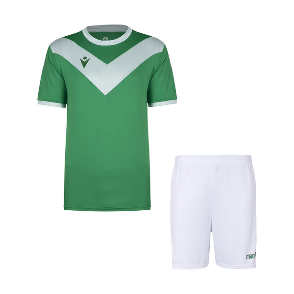 ست پیراهن و شورت ورزشی مردانه مکرون مدل پالرمو رنگ سبز 