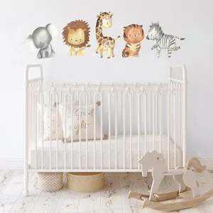 استیکر دیواری کودک هفال مدل حیوانات کد n-30m  مجموعه 5 عددی