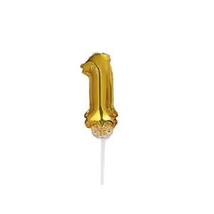 بادکنک فویلی مدل عدد روی کیک شماره 1 کد NH-1