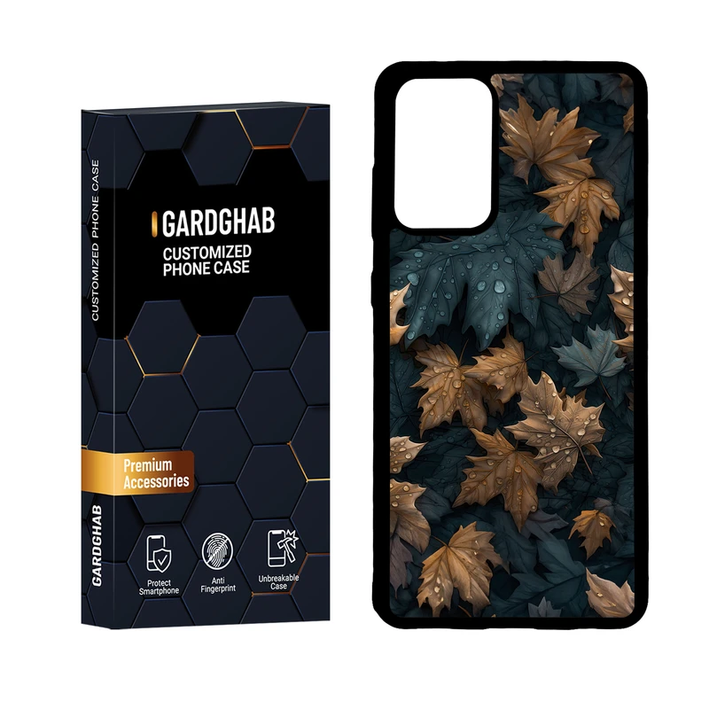 کاور گارد قاب مدل پشت گلس برگ مناسب برای گوشی موبایل سامسونگ Galaxy A72