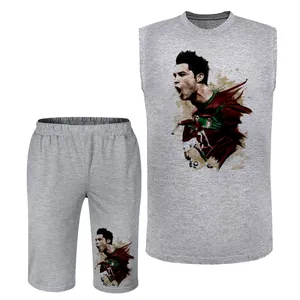 ست تاپ و شلوارک مردانه مدل رونالدو A416