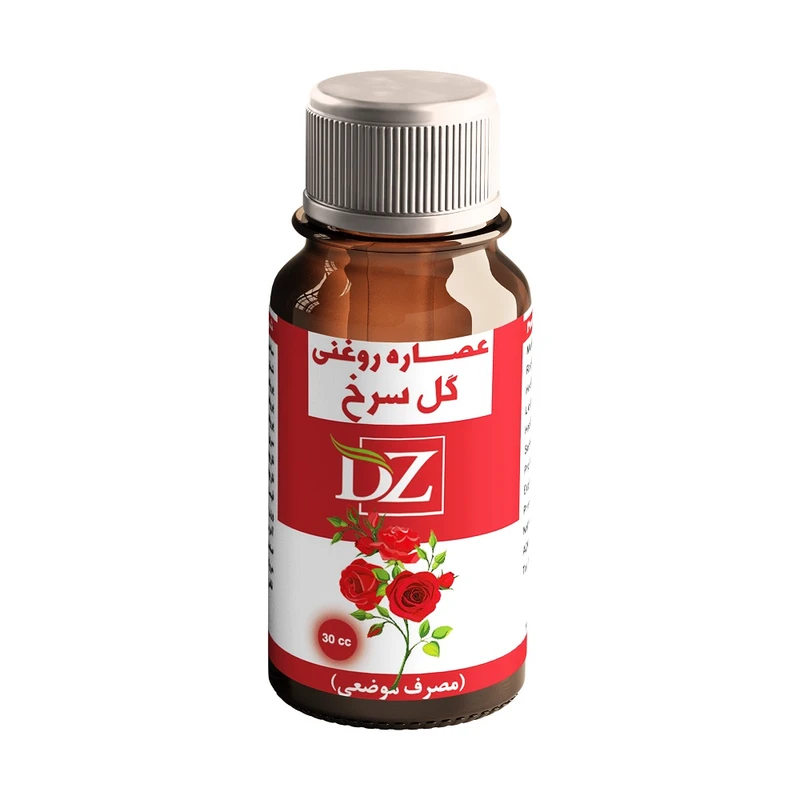 روغن بدن دکتر زرقانی مدل گل سرخ کد 15 حجم 30 میلی لیتر