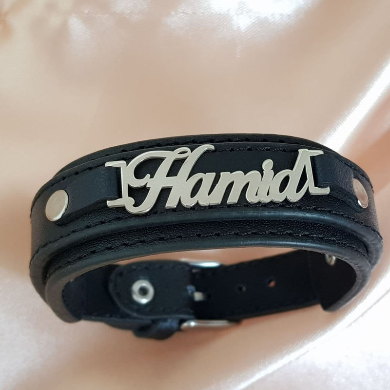 دستبند نقره مردانه ترمه ۱ طرح حمید کد mas 00662 دستبند نقره مردانه ترمه ۱ طرح حمید کد mas 00662