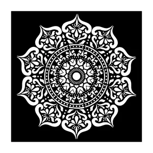  شابلون باتیس آرت طرح تذهیب کد 898