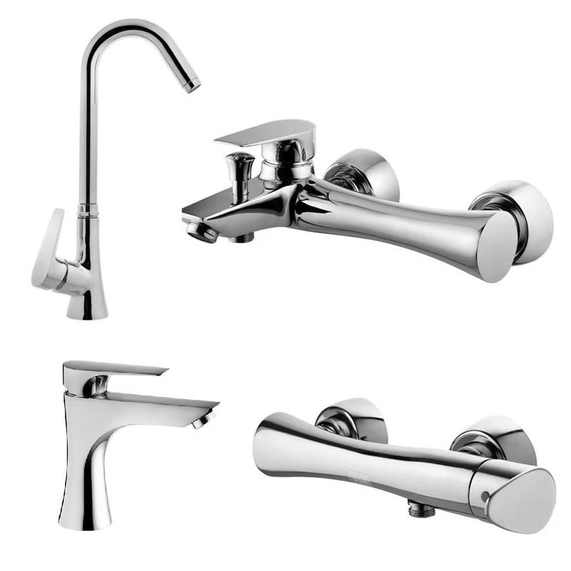 ست شیرآلات البرز روز مدل کارن مجموعه 4 عددی