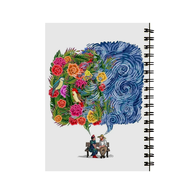 دفتر مشق 50 برگ طرح ونگوک و فریدا کد 2378