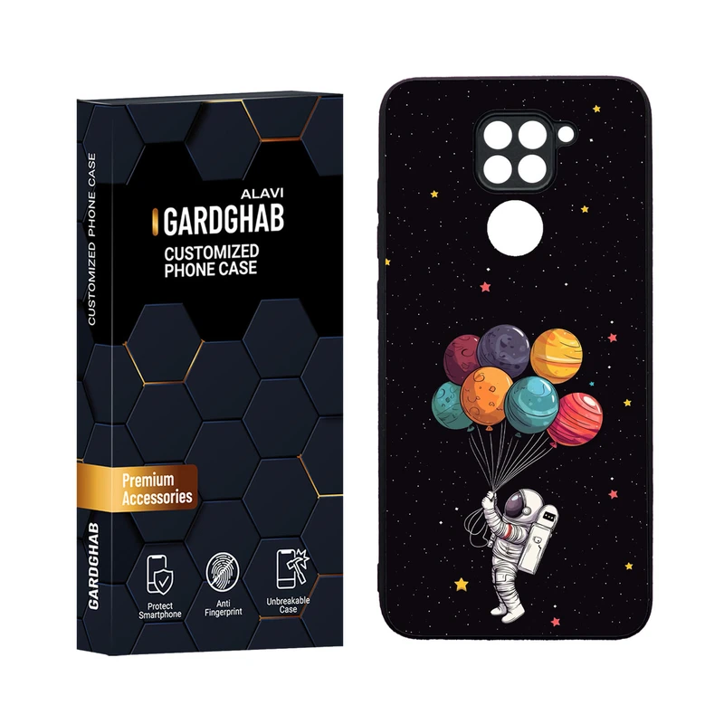 کاور گارد قاب مدل دورژله ای کهکشان مناسب برای گوشی موبایل شیائومی Redmi Note 9
