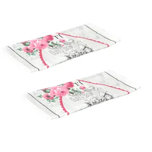 حوله آشپزخانه دیلا مدل D-55678 سایز 30x50 سانتی متر مجموعه 2عددی