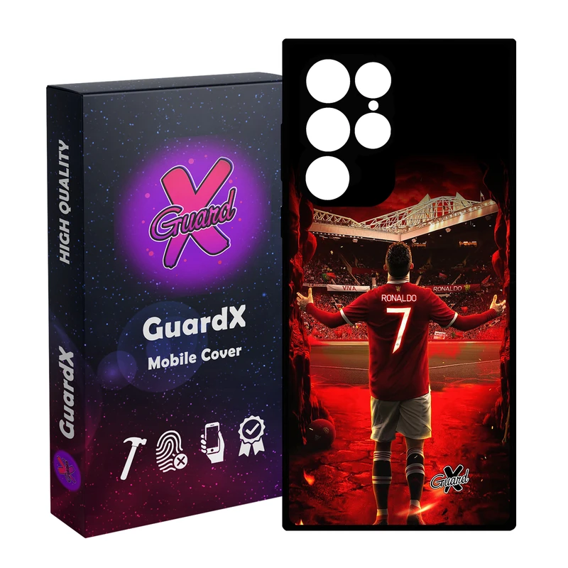 کاور گارد ایکس طرح Ronaldo مدل Glass10397 مناسب برای گوشی موبایل سامسونگ Galaxy S23 Ultra