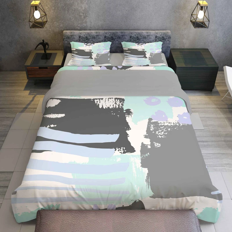 سرویس روتختی مدل پتینه آبرنگی TXY76 تک نفره 5 تکه